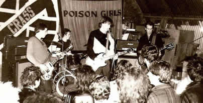 Early UK Decay live with Crass and the Poison Girls at Marsh Farm, Luton 1979