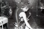 UK Decay's Steve Spon at the Scarborough Tabbo club, 1981