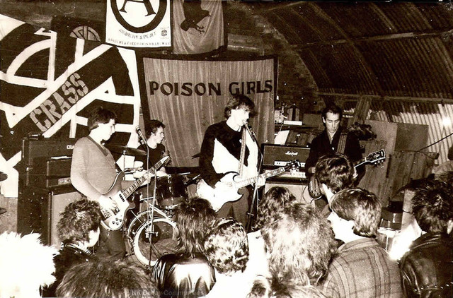 UK Decay, Crass, Poison Girls, Marsh Farm, Luton, 1980