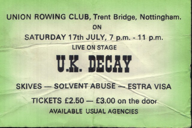 Nottingham Boat club tckt