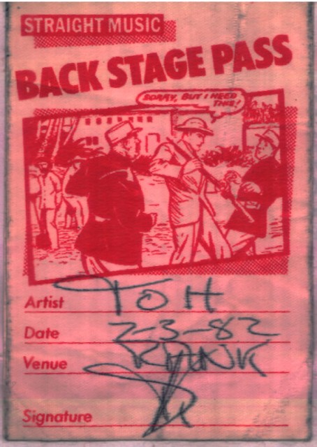  backstage pass UK/Dk with Theatre of hate 02