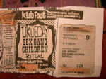 Klub foot ticket 09/09/1982
(courtesy of Fish)