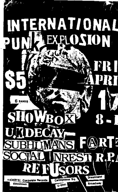  International Punk Explosion Seatle 1981