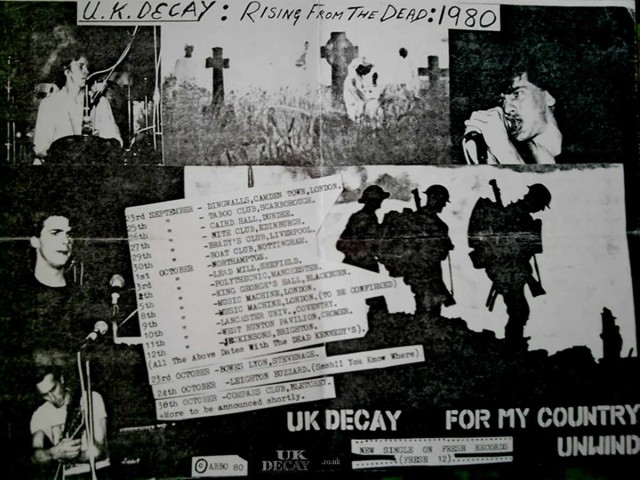 ukdk 1980 DksTour plus othergigs risingfromthedead