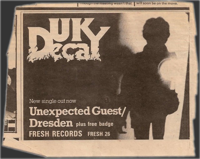  Unexpected Guest/Dresden advert