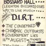 Chronic Outbursts Condemned Dirt2 flyer Pic kindly supplied by Liz with thanx to Alan and Justin from Bedford