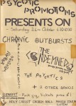Chronic Outbursts Condemned  Psychotic flyer Pic kindly supplied by Liz with thanx to Alan and Justin from Bedford