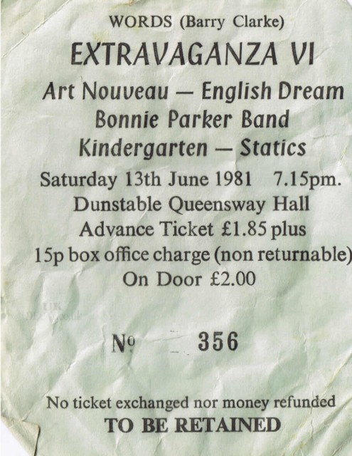 Statics ticket June 81