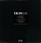 For Madmen Only; UK Decay: Fresh Records, UK Decay Records: 1981: rear (Fresh records ver)